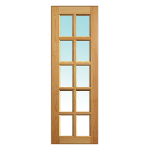 Деревянная дверь под стекло "ШОКОЛАДКА"