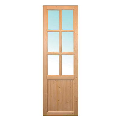 Деревянная дверь "Дачное" под стекло
